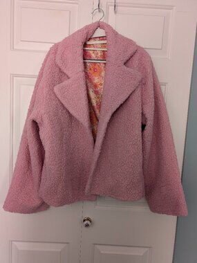 Black Milk fluffy pink coat